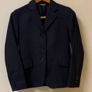 Grand Prix Girls Size 12 S Equestrian Show Coat Jacket Navy Excellent Condition